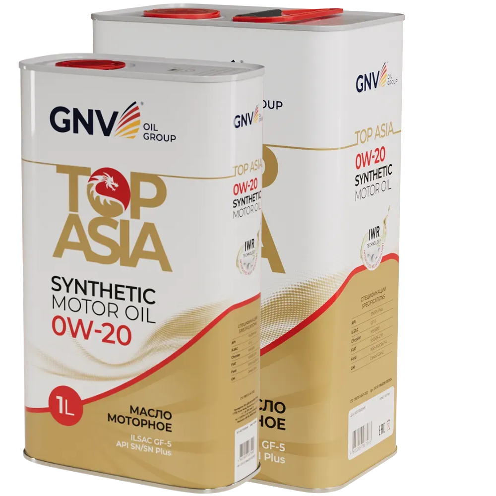 Моторное масло GNV Top Asia 0W20 СИНТ SP/SN+ GF-6A/5 (Image box 4+1) 5 л