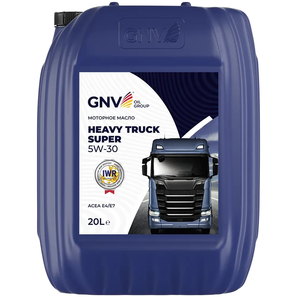Моторное масло GNV Heavy Truck Super 5W30 СИНТ E4/E7 20 л.