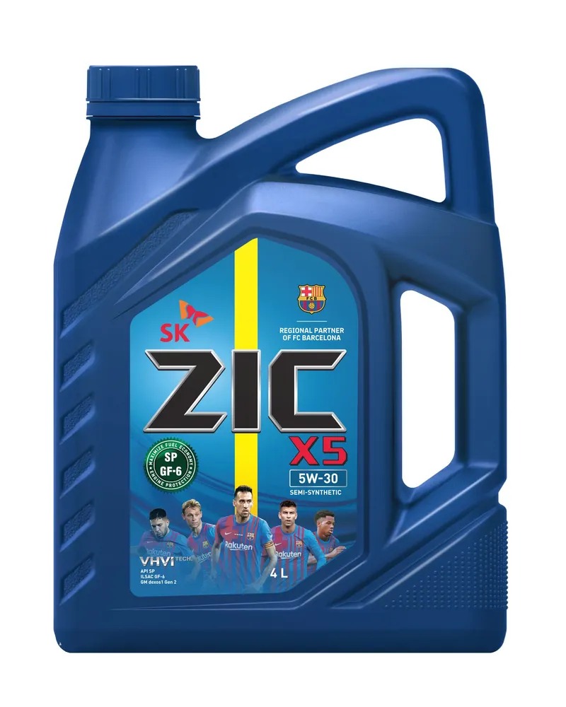 Масло ZIC X5 SAE 5W30 SP, GF-6 GM dexos1 4л