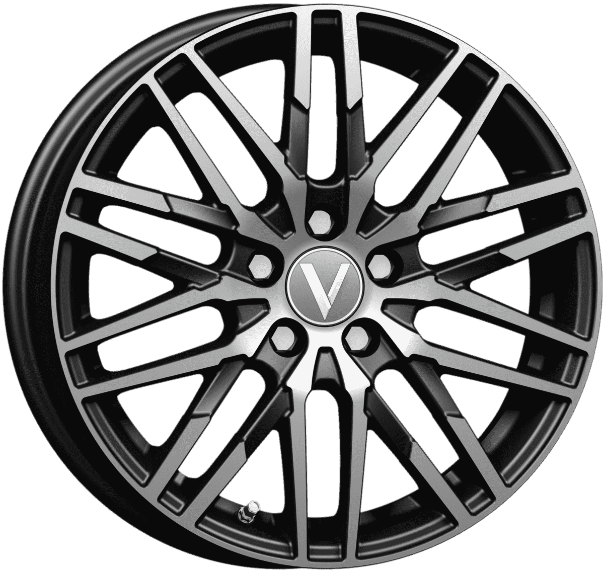 Диск B229 6*16 40 5*100 57,1 алмаз черный Vector 22906AB