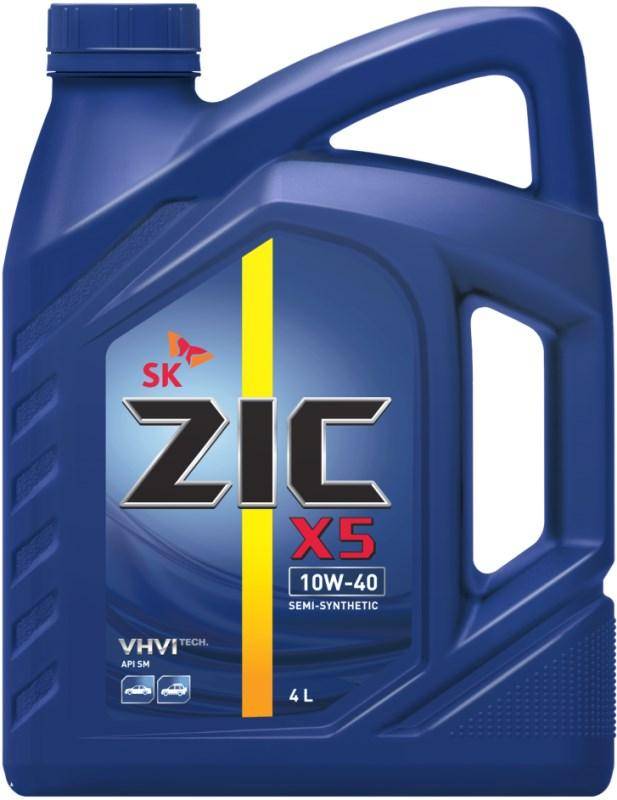 Масло ZIC X5 SAE 10W40 SM 4л