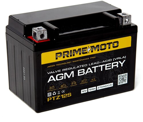 АКБ Prime PR1209 PTX9-BS, 9 А/ч,152х87х107, п/п