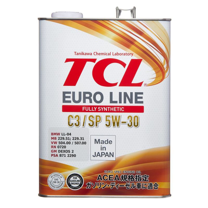 Масло TCL Euro Line SP ACEA C3, 5W30, 4л