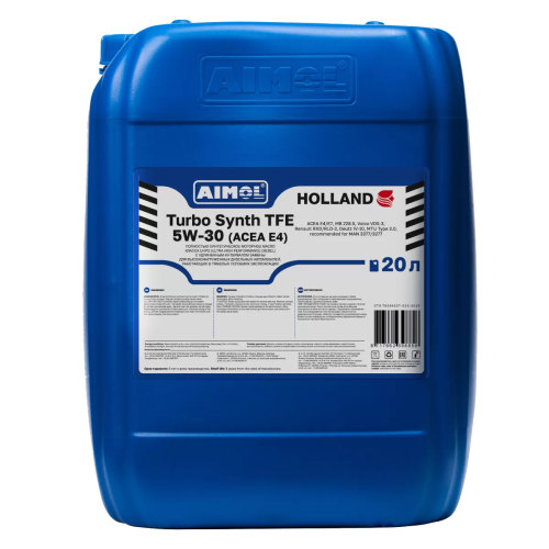Моторное масло AIMOL Turbo Synth TFE 5W30 E4 СИНТ 20 л.