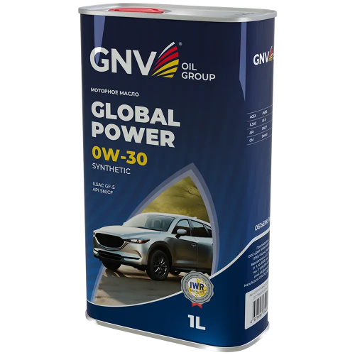 Моторное масло GNV Global Power 0W30 СИНТ SN/CF A5/B5 GF-5 1 л